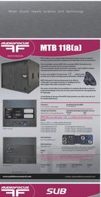 GEZOCHT: Audiofocus MTB118A, Ophalen, Gebruikt