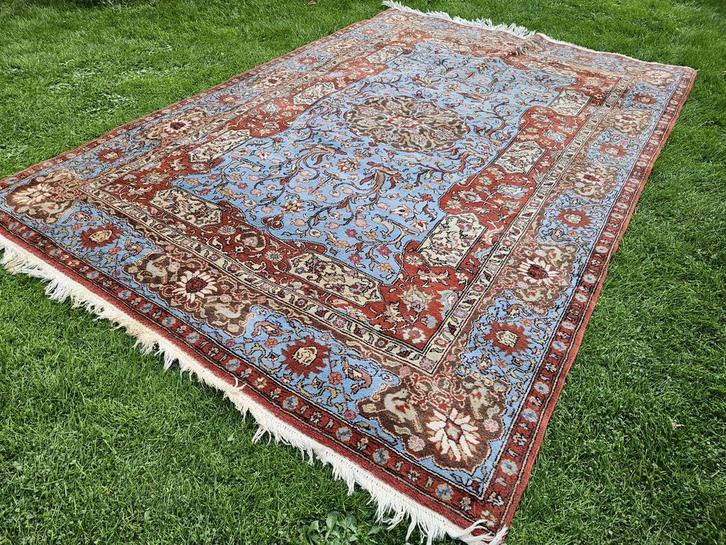 Handgeknoopt tapijt, Huis en Inrichting, Stoffering | Tapijten en Kleden, 200 cm of meer, 200 cm of meer, Rechthoekig, Ophalen of Verzenden