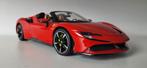 1%18 Bburago Ferrari SF90 Spyder, Hobby en Vrije tijd, Modelauto's | 1:18, Ophalen of Verzenden, Zo goed als nieuw, Auto, Bburago