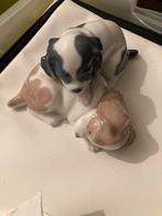 Antiek beeldje van hondjes, Antiek en Kunst, Ophalen of Verzenden