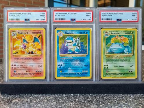 Charizard, Blastoise, Venusaur, PSA 9 Set 2023 Pokémon, Hobby en Vrije tijd, Verzamelkaartspellen | Pokémon, Nieuw, Ophalen of Verzenden
