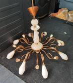 antieke vintage jaren 50 albast hanglamp 8 lichtpunten, Antiek en Kunst, Antiek | Lampen, Ophalen