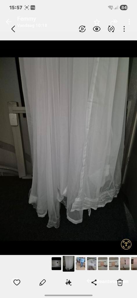 Vitrage Lisa leenbakker, Huis en Inrichting, Stoffering | Gordijnen en Lamellen, Zo goed als nieuw, 200 cm of meer, 200 cm of meer