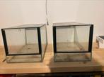 Twee kleine terrariums (spinnen, kikkers, insecten), Dieren en Toebehoren, Ophalen of Verzenden, Zo goed als nieuw, Terrarium of Paludarium