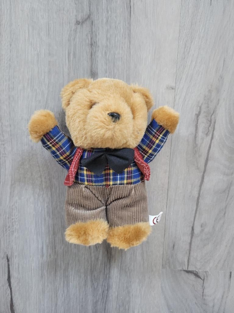 Beer knuffel beertje met kleertjes, Ophalen of Verzenden, Zo goed als nieuw, Beer