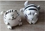 Keramische Vintage Pier One Fat Cats Zout & Peper Shakers, Ophalen of Verzenden, Zo goed als nieuw, Dier