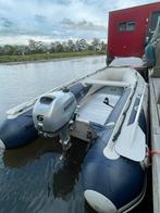 Honwave rubberboot 300 + Honda 6pk 4 takt, Watersport en Boten, Rubberboten, Aluminium, Zo goed als nieuw, Benzine, Minder dan 70 pk