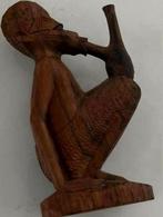 AFRIKAANSE HOUT SNIJ BEELD Komt uit Ghana, Antiek en Kunst, Ophalen of Verzenden