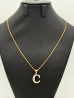 Mooie 14 karaat ketting met letter C | 50 cm, Nieuw, Ophalen of Verzenden, Nvt, Nvt