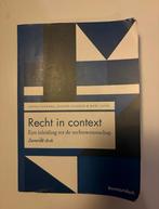 Recht in Context - 7e druk, Boeken, Ophalen of Verzenden, Gamma, Zo goed als nieuw, HBO