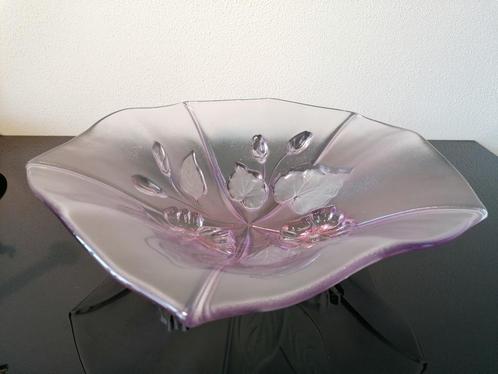 Duitsland Mikasa Walther Crystal Floral Schaal Glas Vintage, Antiek en Kunst, Antiek | Glas en Kristal, Ophalen of Verzenden