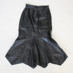 Exclusieve Soepele Leren Rok (S) € 65,-, Kleding | Dames, Rokken, Zwart, Ophalen of Verzenden, Zo goed als nieuw, Vintage