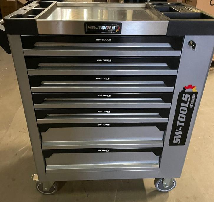 F-tools gereedschapswagen met 7 lades  6 bomvol gereedschap, Auto diversen, Autogereedschap, Nieuw, Ophalen