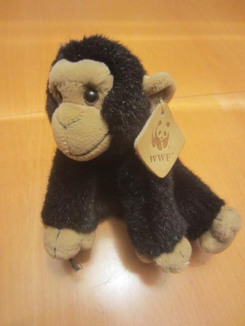 Originele Wereld Natuur Fonds aap. (Uit 1986), Kinderen en Baby's, Speelgoed | Knuffels en Pluche, Gebruikt, Overige typen, Ophalen of Verzenden