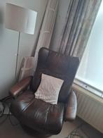 Leren draaifauteuil, Ophalen, Gebruikt, Vintage, 75 tot 100 cm