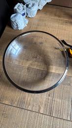 Glazen schaal leonardo rond zilver, Schaal, Rond, Ophalen of Verzenden, Glas