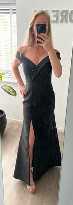 Galajurk bruidsmeisje jurk zwart maat XS-S aangeboden, Galajurk, Zwart, Ophalen of Verzenden, Zo goed als nieuw