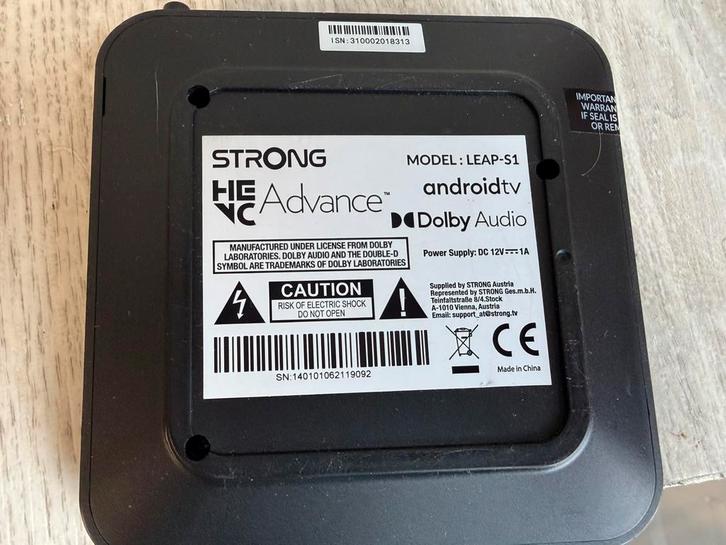 Strong LEAP-S1 Android TV Decoder, Audio, Tv en Foto, Decoders en Harddiskrecorders, Gebruikt, Decoder, Ophalen of Verzenden