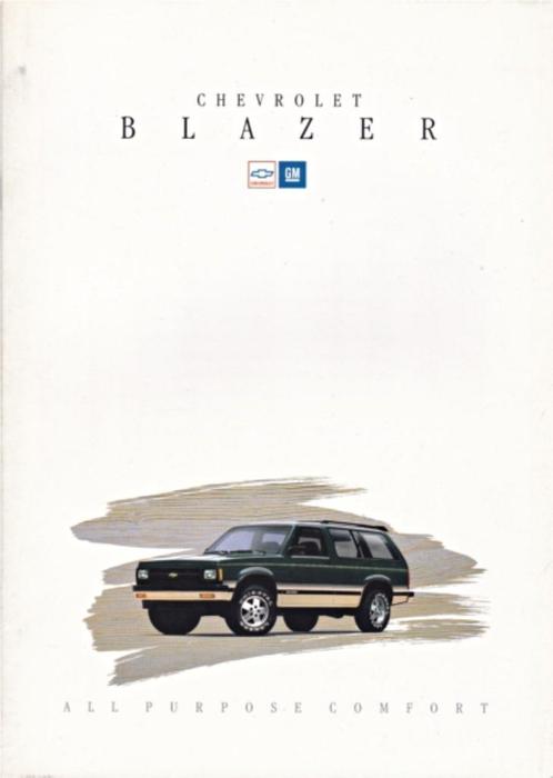 Brochure Chevrolet Blazer 1993 NEDERLAND, Boeken, Auto's | Folders en Tijdschriften, Gelezen, Chevrolet, Ophalen of Verzenden