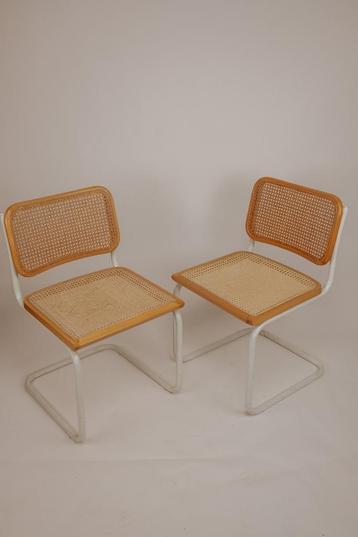 2 vintage Cesca buisframe eetkamerstoelen beschikbaar voor biedingen