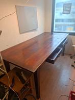 TE Koop Teak houten tafel, Huis en Inrichting, Tafels | Eettafels, Ophalen, Gebruikt, Teakhout, 200 cm of meer