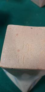 Vaasjes design aardewerk, grijs blauw, gemaakt door M.B. '94, Ophalen of Verzenden, 'T Olde Gre-j, Info@toldegrej.nl, Endepoelstraat 20f Didam