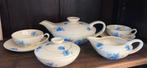 Chinees theeservies met blauwe anemonen, Antiek en Kunst, Ophalen of Verzenden