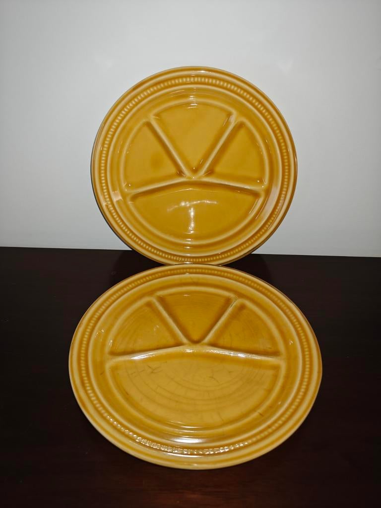 Vintage fondue (vakjes) borden!, Ophalen of Verzenden