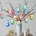 3x 12 houten paaseieren, Ophalen of Verzenden, Nieuw