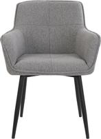 Light & Living Eetkamerstoel Emily  - 60.5 x 60x87 - Grijs, Ophalen, Twee, Metaal, Grijs