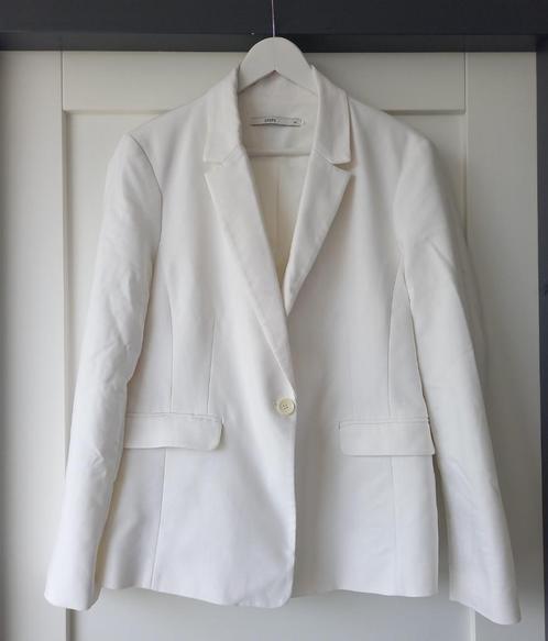 STEPS – Witte blazer, mt.46!, Kleding | Dames, Jasjes, Kostuums en Pakken, Zo goed als nieuw, Jasje, Maat 46/48 (XL) of groter