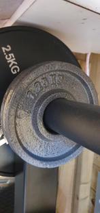 Muscle Power Gietijzeren Halterschijven (1,25+2,5+5 kg), Sport en Fitness, Ophalen, Zo goed als nieuw, Benen, Halterschijven