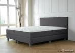 Online Veiling: Boxspring Florence afmeting 140 x 200, Zwart, Nieuw