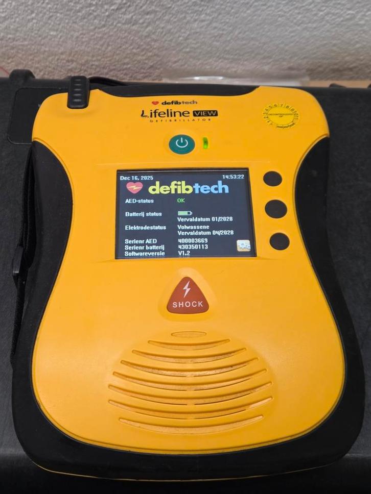 Defibtech lifeline view AED Defibrillator ehbo bhv ambulance, Diversen, Verpleegmiddelen, Gebruikt, Ophalen of Verzenden