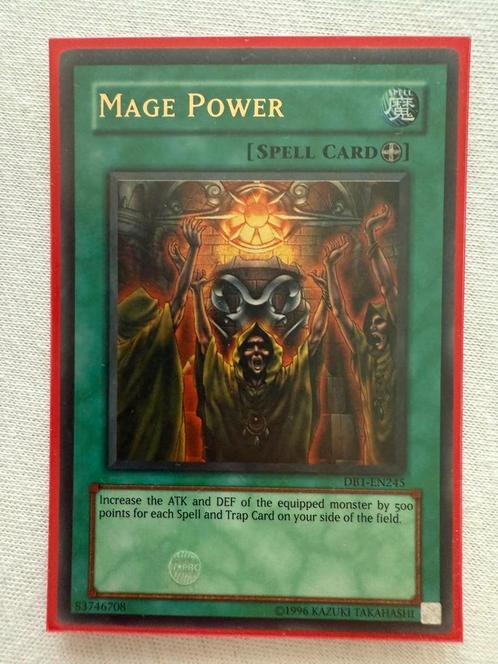 Mage Power yugioh Ultra Rare, Hobby en Vrije tijd, Verzamelkaartspellen | Yu-gi-Oh!, Nieuw, Losse kaart, Foil, Verzenden