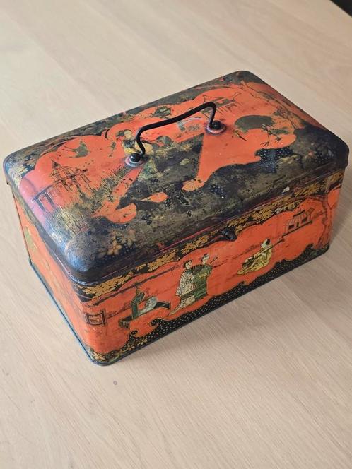 Zeldzaam zeer groot blik Wed. J BEKKERS & ZN Dordrecht €49, Verzamelen, Blikken, Gebruikt, Overige, Overige merken, Ophalen of Verzenden