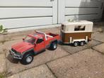 Schleich Pick up met trailer, Kinderen en Baby's, Speelgoed | Playmobil, Ophalen, Gebruikt, Complete set