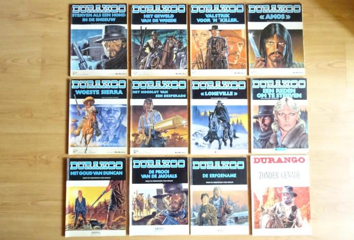 Durango deel 1 t/m 10 + 12 en 13, Boeken, Stripboeken, Gelezen, Meerdere stripboeken, Ophalen of Verzenden