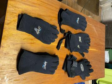 duikhandschoenen neopreen diverse maten beschikbaar voor biedingen