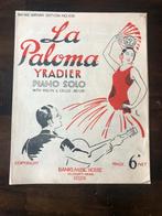 Bladmuziek La Paloma voor piano viool en cello, Muziek en Instrumenten, Klassiek, Ophalen of Verzenden, Zo goed als nieuw, Piano