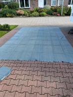 Campingmat / Voortenttapijt - Blauw Gestreepte, Caravans en Kamperen, Ophalen, Gebruikt