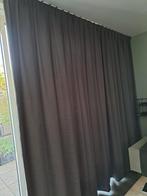 Antraciet Verduisteringsgordijnen + Rails, Huis en Inrichting, Ophalen, 200 cm of meer, Zo goed als nieuw, 200 cm of meer