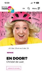 Christel de Laat tickets/ kaartjes en door Parktheater, Tickets en Kaartjes, Twee personen, December
