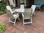 4 verstelbare Hartmann tuinstoelen, Royal Club, Ophalen, Gebruikt, Kunststof, Verstelbaar