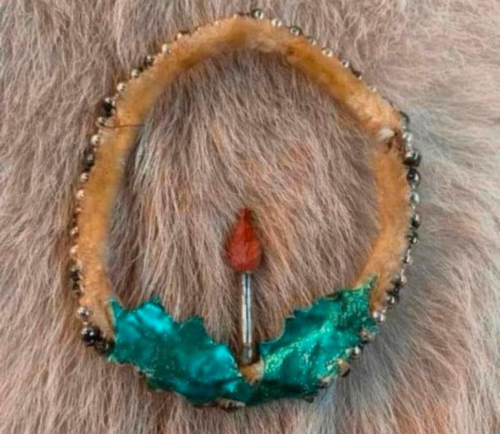 Kerstbal mooie echte antieke ornament kerstbal, Diversen, Kerst, Ophalen of Verzenden