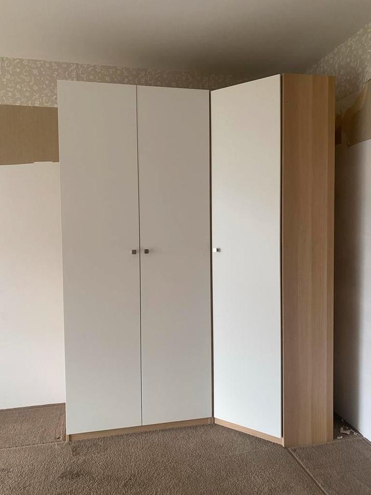 Pax kledingkast eikenfineer, Huis en Inrichting, Kasten | Kledingkasten, Zo goed als nieuw, 200 cm of meer, 50 tot 75 cm, Met lade(s)