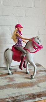 Barbie ruiter met paard, Ophalen of Verzenden, Zo goed als nieuw, Pop