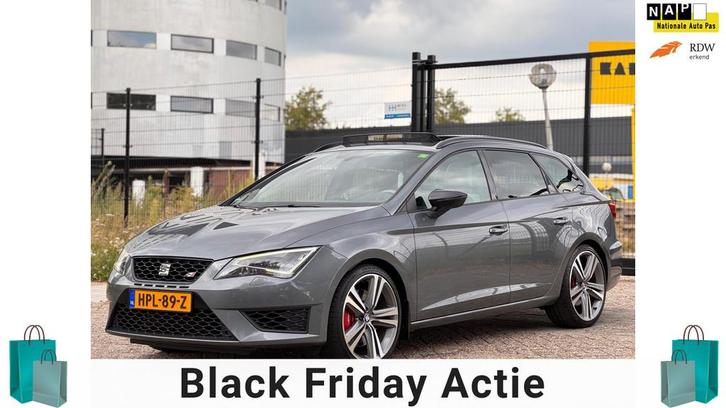 Seat LEON ST 2.0 TSI Cupra 280/aut/pano/matrix/psensor/stoel, Auto's, Seat, Bedrijf, Te koop, Leon, ABS, Achteruitrijcamera, Adaptive Cruise Control