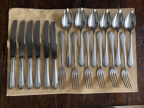 t.k.Rekord Germany 6x3 dinercouverts 90 verzilverd, Antiek en Kunst, Antiek | Bestek, Ophalen