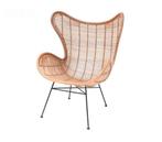 Hi living egg chair, Huis en Inrichting, Fauteuils, Ophalen of Verzenden, Zo goed als nieuw, Riet of Rotan